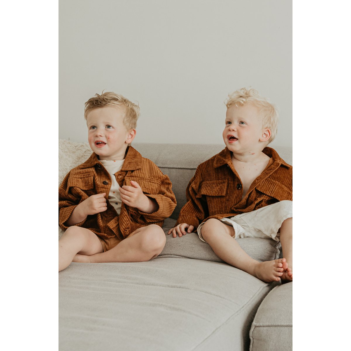 Oversized Corduroy Jacket - Rust