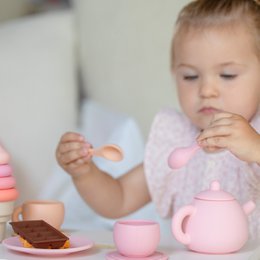 Dinette, service à Thé en Silicone 