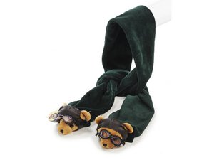 Pluche sjaal 'Pilot Bear' 140cm