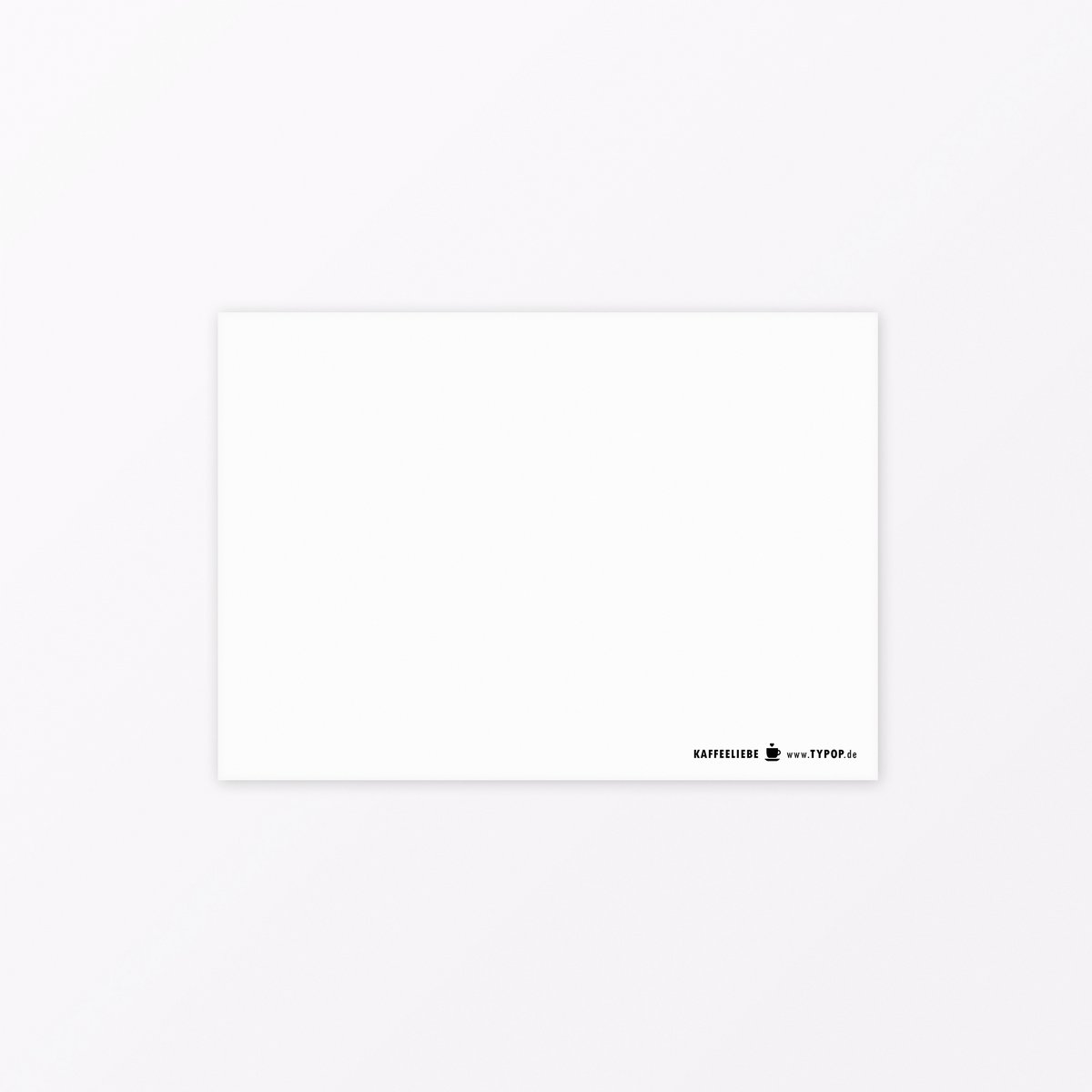 Postkarte "Mit Liebe und Kaffee" A6 mit Goldfolie