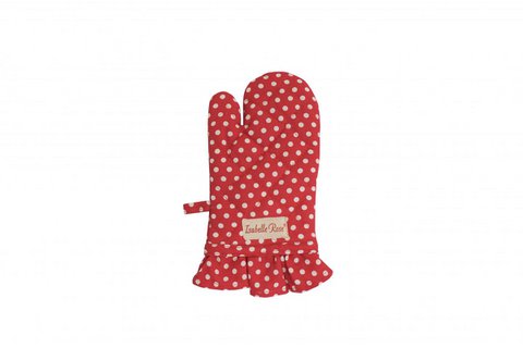 Kids glove Polka dot red 12x25 cm Isabelle Rose