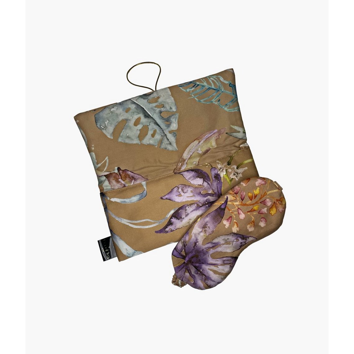 Masque de sommeil avec étui de voyage Flora Costera Cannelle