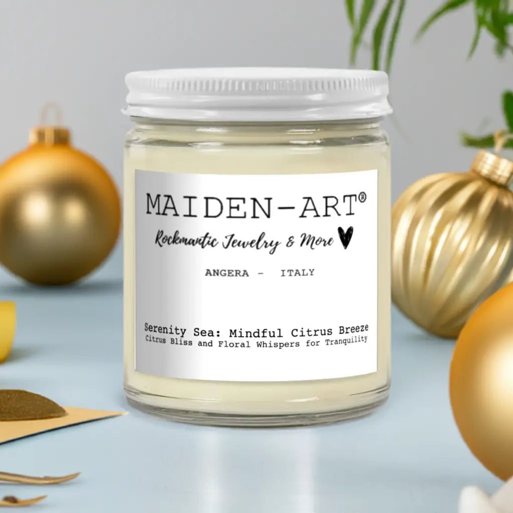 Serenity Sea: Mindful Citrus Breeze - Świeca do uważności i medytacji