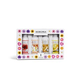  Geschenkbox 1 - Imperial Soap, Eastern Wind, Gold Argan, Vanilla and Myrrh 4 x 50 ml. Laundry perfume set with floral and herbal scents in a decorative gift box.
