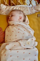 Musselin Baby Wickeldecke "Creme"