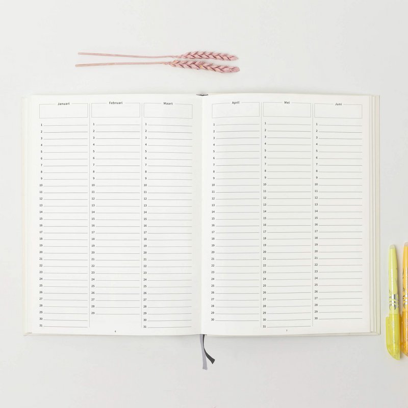 Prikkelarme planner Mandala - Medium / A5+ ongedateerd