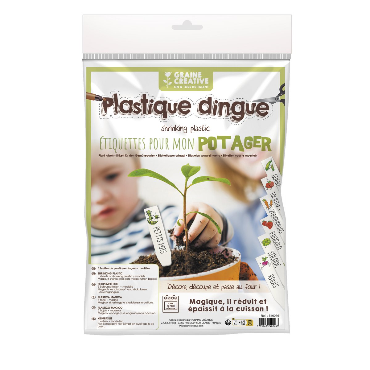 ZESTAW KURCZĄCY PLASTIK ETYKIETA WARZYWNY OGRÓD