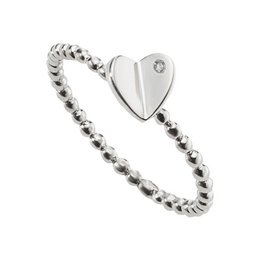 Ring 925/- sterling sølv hjerte zirkonia