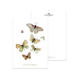 Postkort · sommerfugle