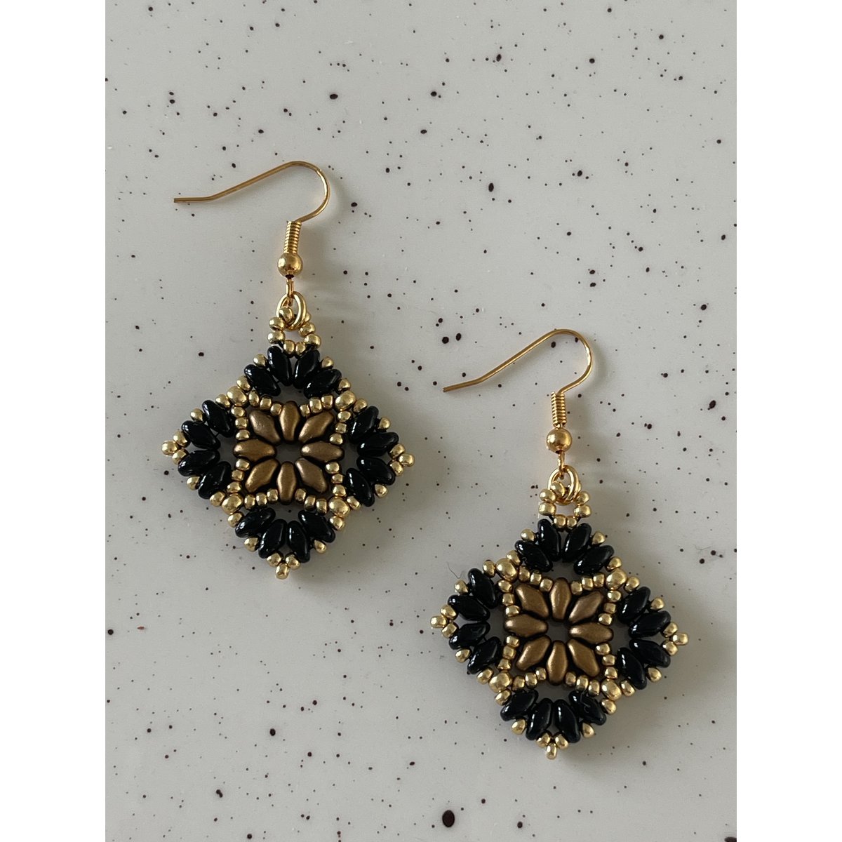 Oorbellen Duo Black