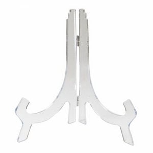 Transparent sign stand