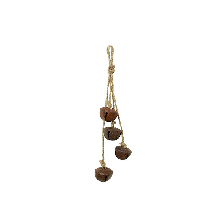 Kersthanger belletjes Jort roest-24x3x3CM