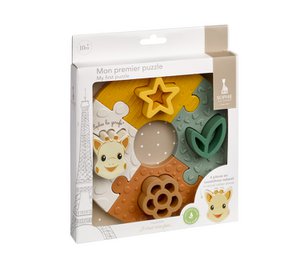 Sophie de Giraf My first puzzle in beige gift box