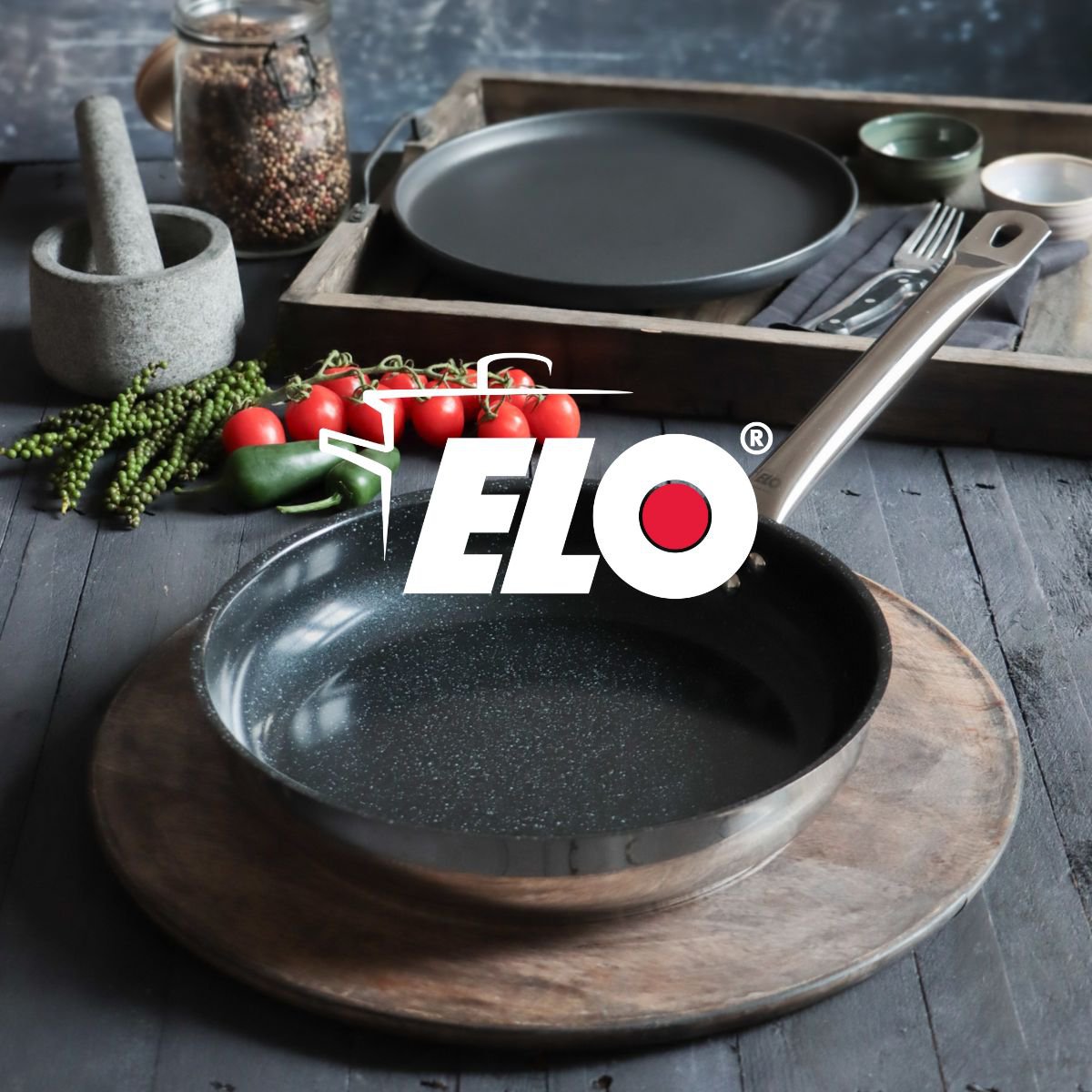 Pentola con rivestimento in ceramica senza PFAS 32 cm Profi Therm Platinum Elo