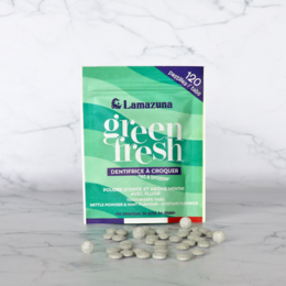 Dentifrice à croquer - Green fresh - Ortie Menthe - COSMOS Organic par Cosmécert