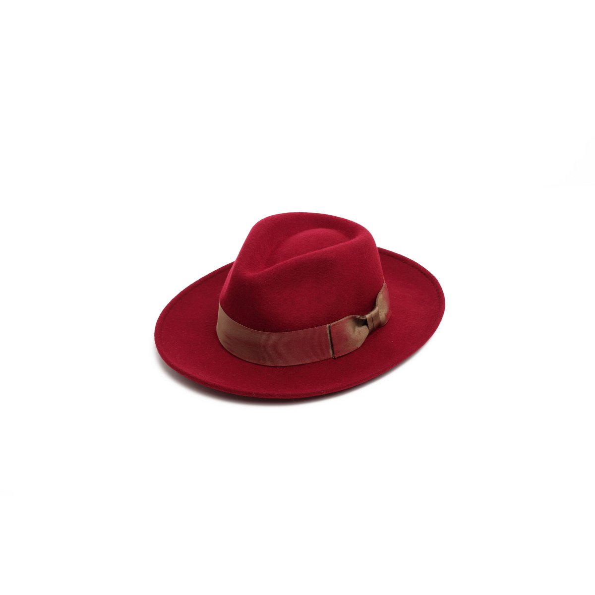 Hand crafted felt fedora hat