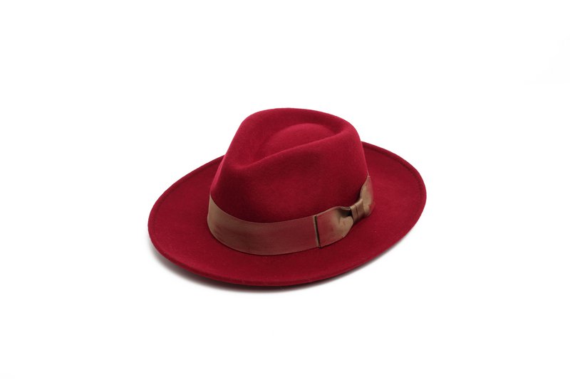 Håndlavet filt fedora hat