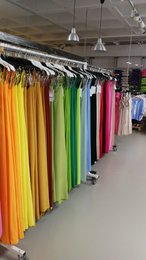 Long flowy dress in plain fabric or print