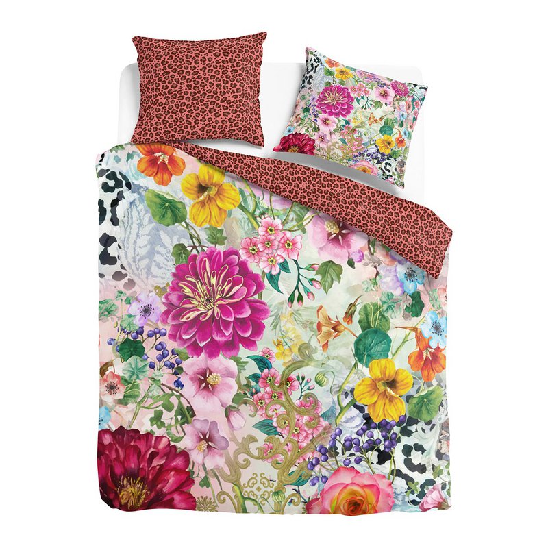 Melli Mello Floral Attraction Dekbedovertrek | Tropische Bloemen | Katoensatijn