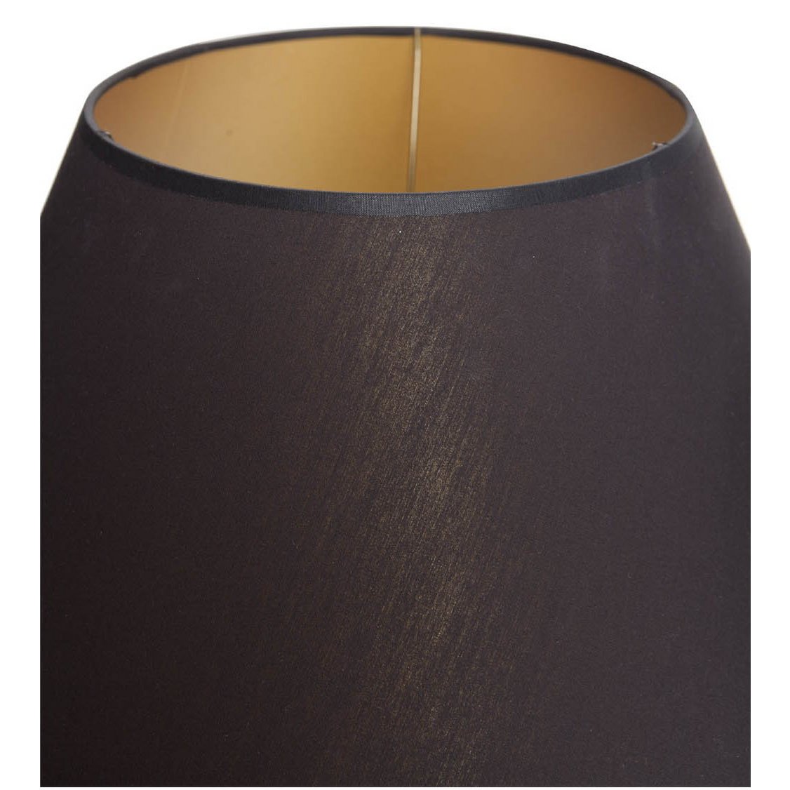 Lampada da tavolo Verde vetro stretto con paralume nero