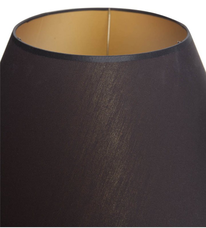 Tischlampe Glas grün schmal mit Lampenschirm schwarz