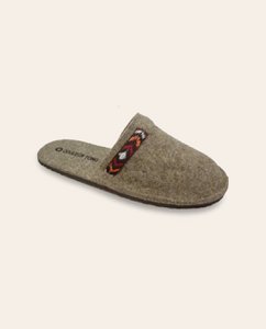 IZOARD Brown Wool Slipper