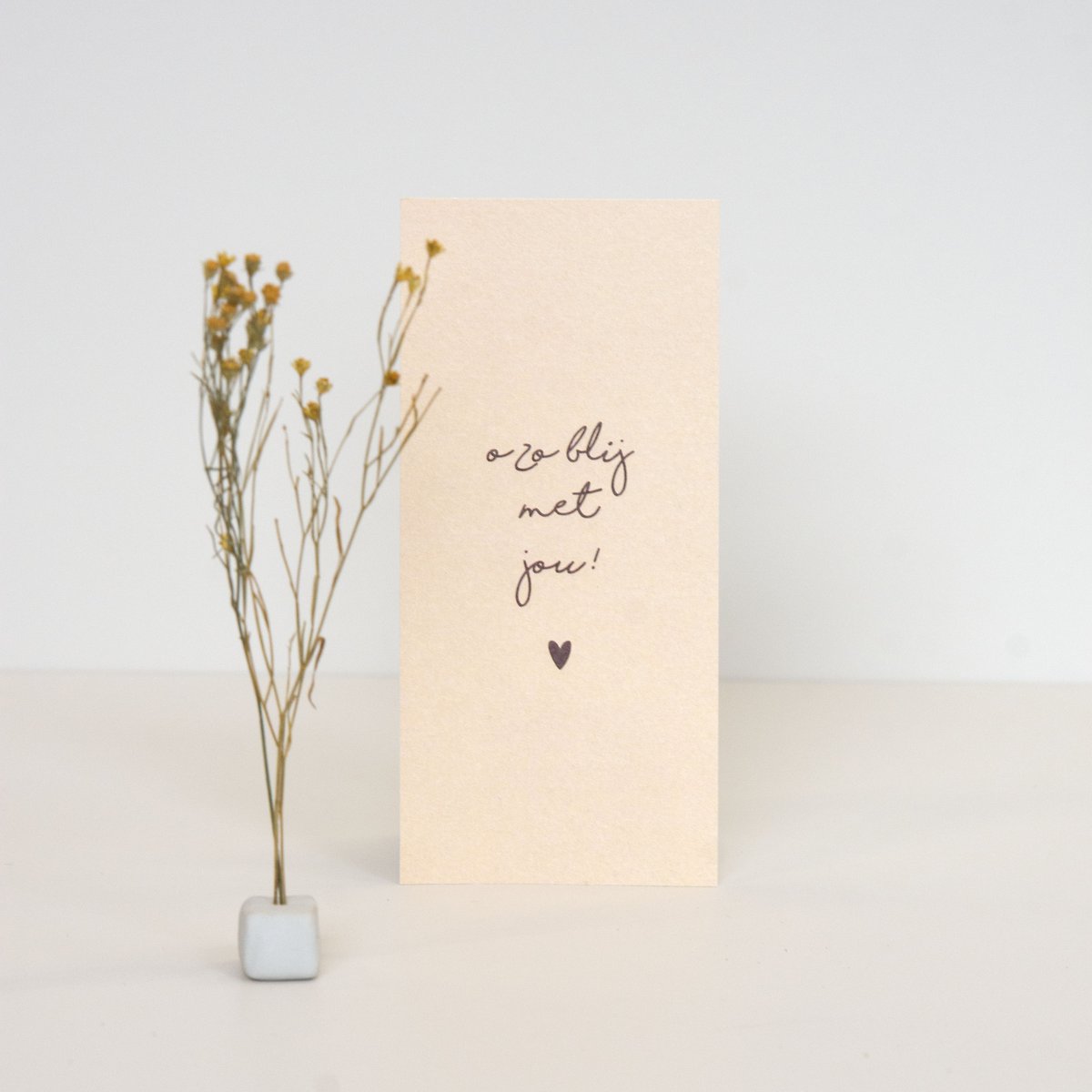 Little Box Dried Flower "Oh So Happy With You"