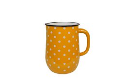 Emalje Jug Polka Dot Mustard 2,5L Isabelle Rose