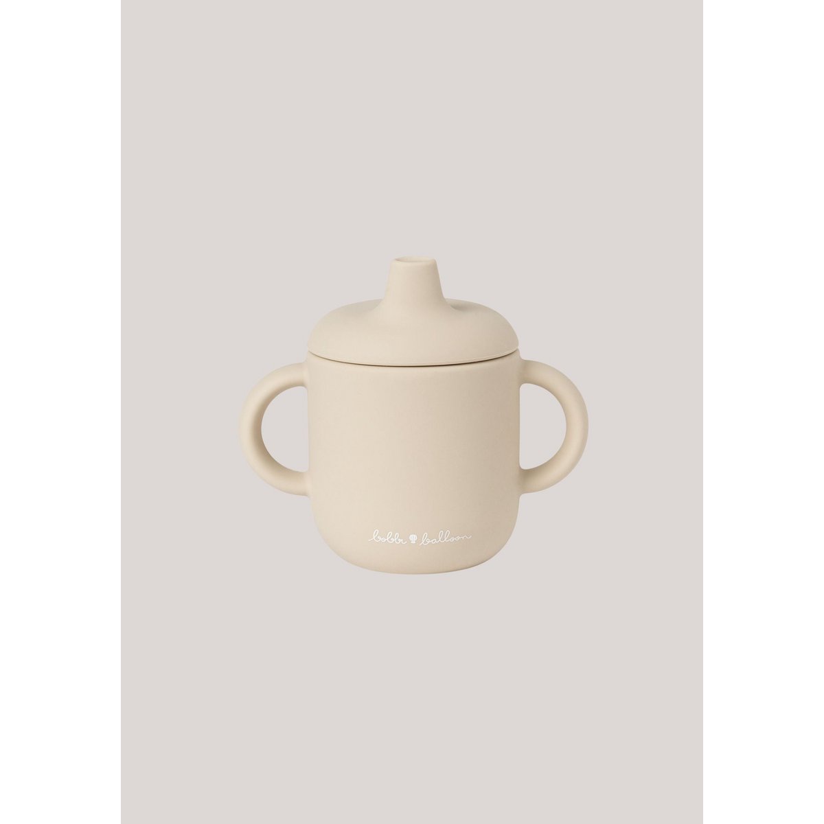 Silicone Spill Proof Cup - Oyster Beige