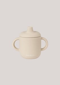 Silicone Spill Proof Cup - Oyster Beige