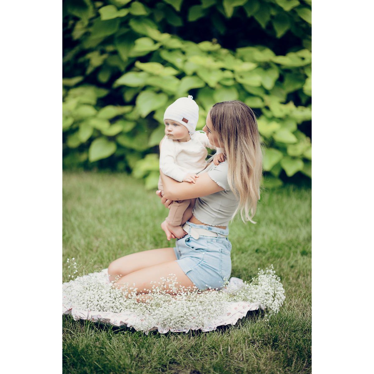 Tapis bébé HARPER SAGE, 100% coton