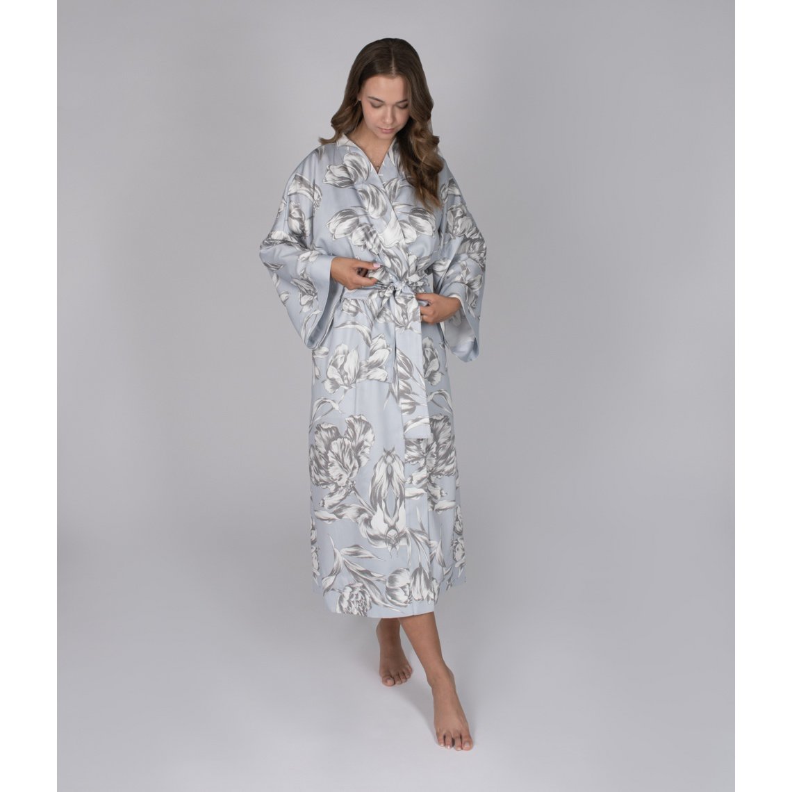 Badjas Kimono Bewolkte Tulpen