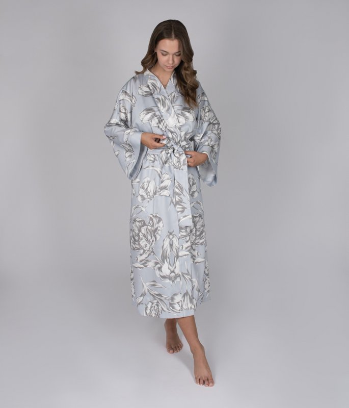 Badjas Kimono Bewolkte Tulpen