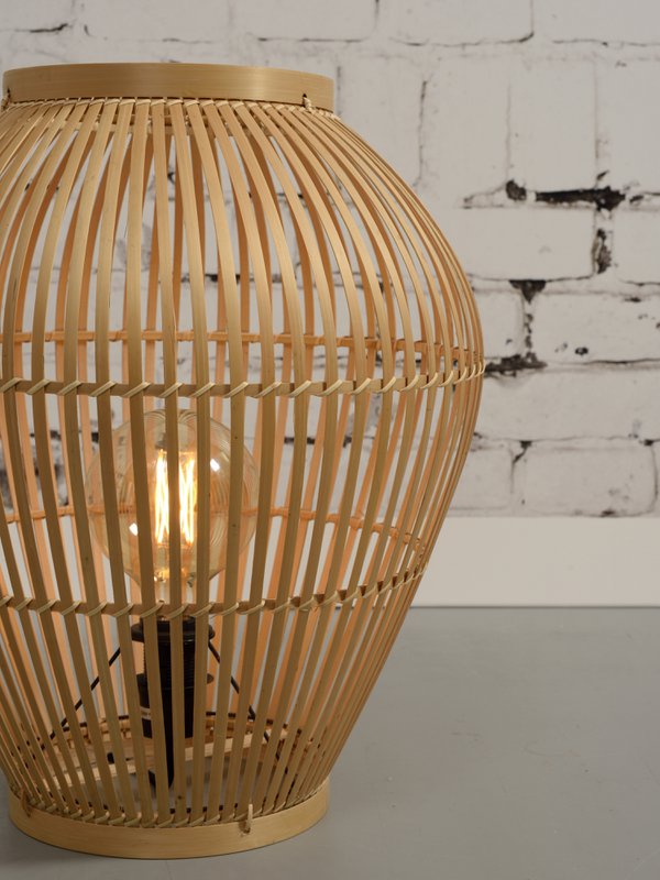 Vloerlamp Tuvalu bamboe naturel, S