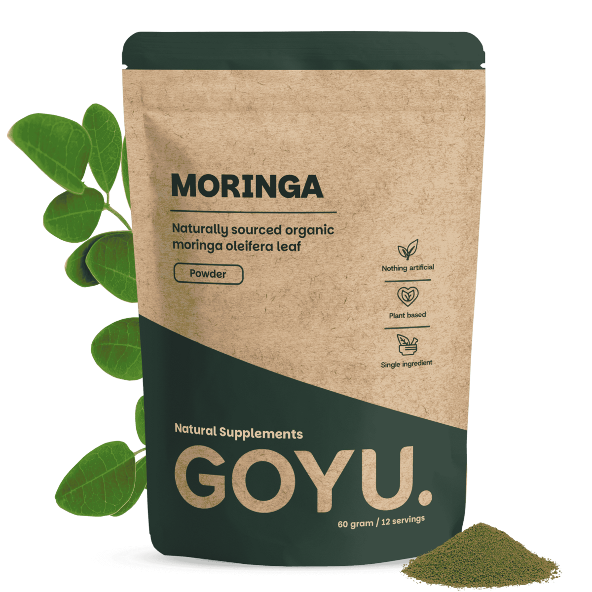 Organiczny proszek Moringa - 60 gramów