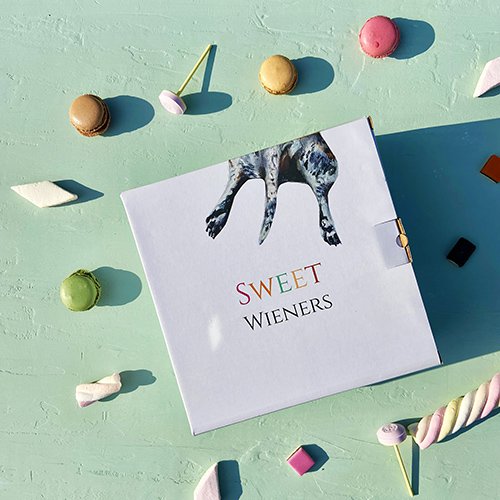 Sweet Wieners - Set of 6 pastry plates
