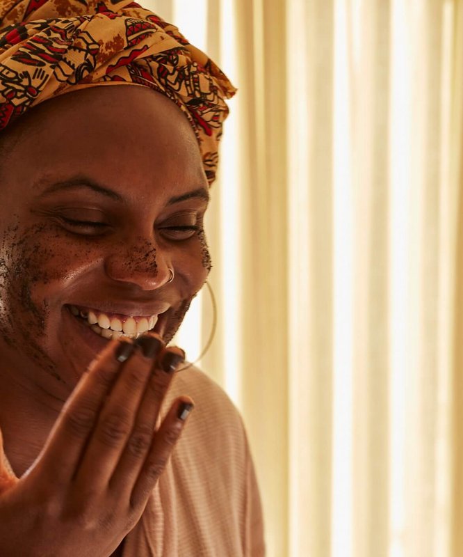Face Scrub with Coffee + Rosehip Oil - Citrus Blend
