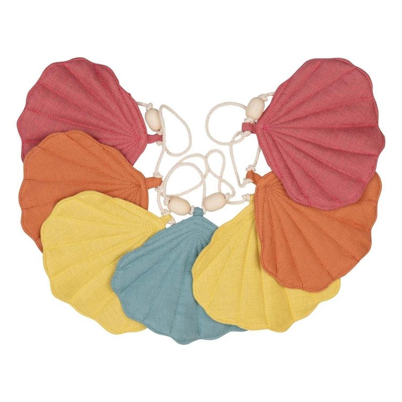 Guirlande en lin "Sunset" avec coquillages