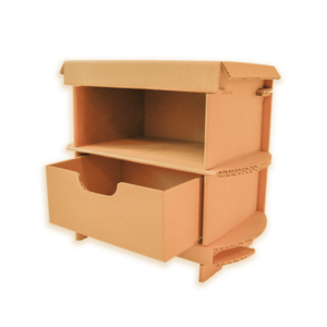 Cardboard Bedside Table