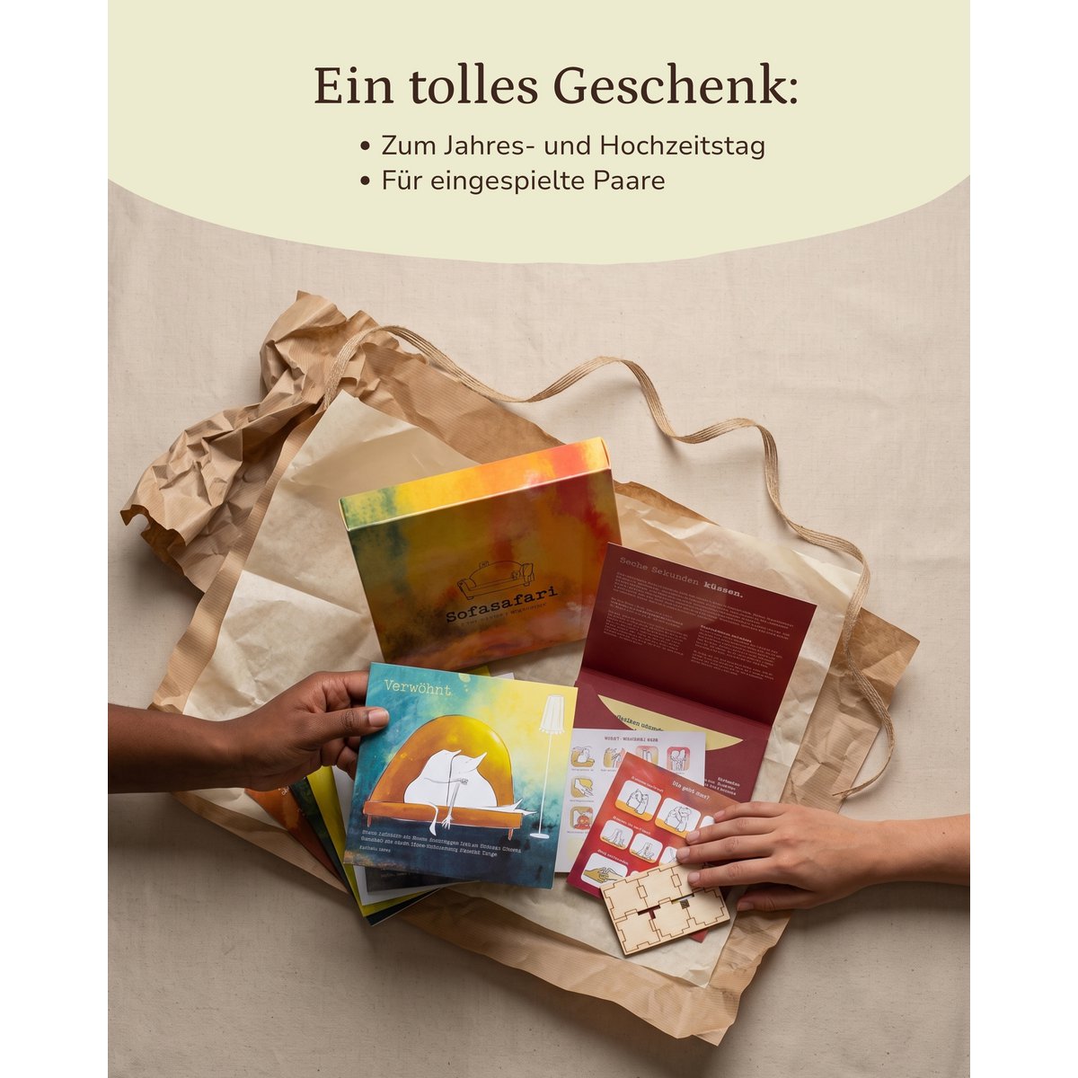 Safari sur canapé – coffret expérience pour couples