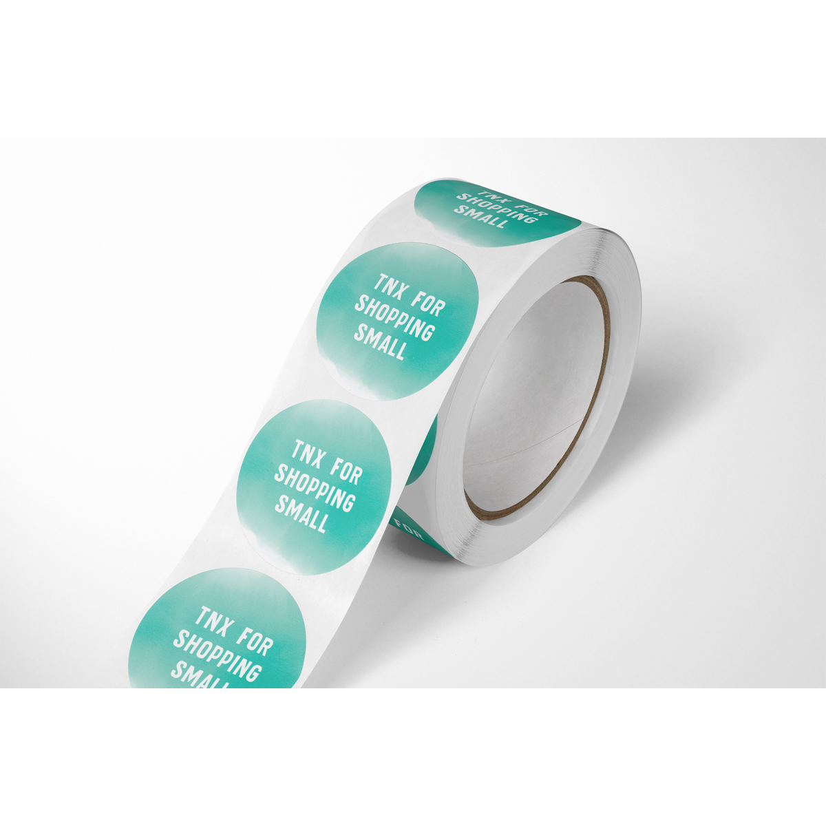 Stickers on a roll - tnx for shopping small
