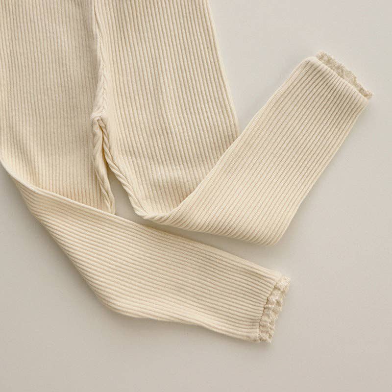 Annie & Charles® organic cotton ruffled leggings