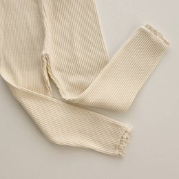Annie & Charles® organic cotton ruffled leggings