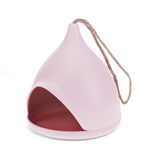 Vogelhäuschen aus Bambusfaser – Rosa