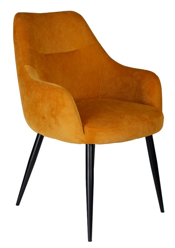 Ivy spisestuestol - gul rib