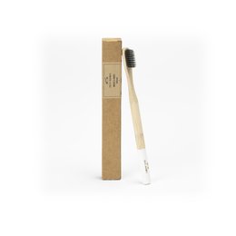 Bamboo Toothbrush Adult White Medium