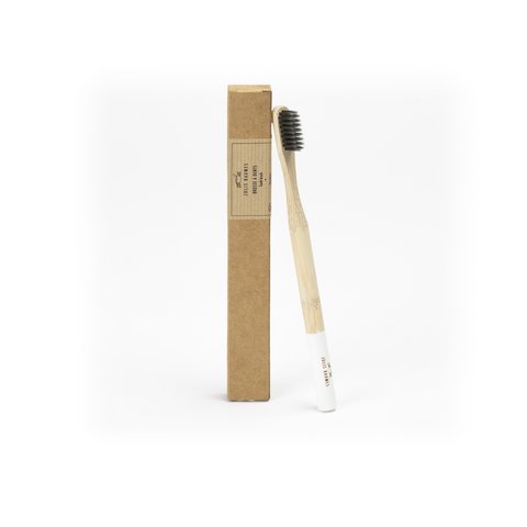 Bamboo Toothbrush Adult White Medium