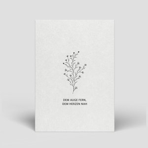 Postcard Mourning - Far from the eye, close to the heart - No. 115