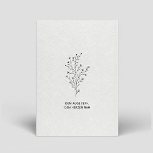 Postcard Mourning - Far from the eye, close to the heart - No. 115