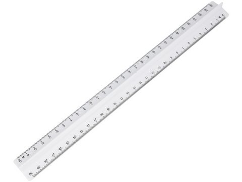 Prismaliniaal Westcott 30cm melkwit met 3 schalen met grip rand kunststof